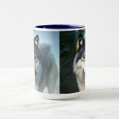 Furchtlos der arktische Wolf, Combo-Kaffee-Tasse Tasse (Zentrum)