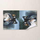 Furchtlos der arktische Wolf, Handtuch (Handtuch)