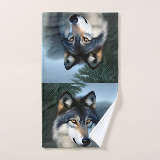 Furchtlos der arktische Wolf, Handtuch (Handtuch)
