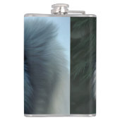 Furchtlos der arktische Wolf, Hip Flask Flachmann (Rückseite)