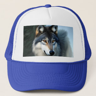 Furchtlos der arktische Wolf, Lastwagenhut Truckerkappe