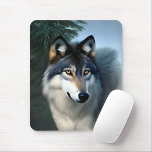Furchtlos der arktische Wolf, Mousepad
