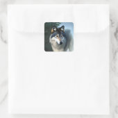 Furchtlos der arktische Wolf, Stickers (Tasche)