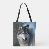 Furchtlos der arktische Wolf, Totenbeutel Tasche (Rückseite)