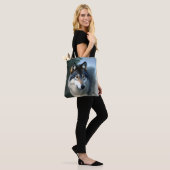 Furchtlos der arktische Wolf, Totenbeutel Tasche (Am Model)
