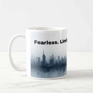 Furchtlos. Grenzenlos. Unaufhaltsam Motivationsbec Kaffeetasse
