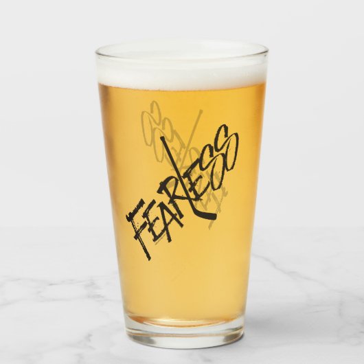 Furchtlos (Hockey) Glas (Vorne (Gefüllt))