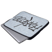 Furchtlos (Hockey) Laptopschutzhülle (Vorne Knopf)