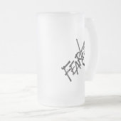 Furchtlos (Hockey) Mattglas Bierglas (VorderseiteRechts)