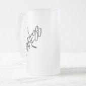 Furchtlos (Hockey) Mattglas Bierglas (Vorderseite Links)