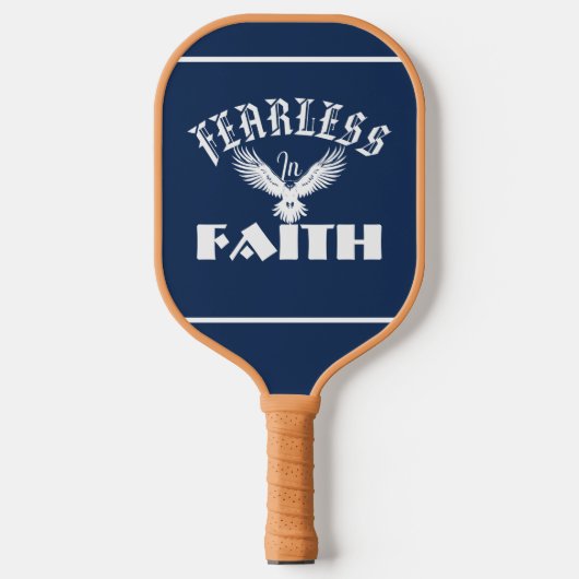 Furchtlos im Glauben ✝  Pickleball Schläger (Vorderseite)
