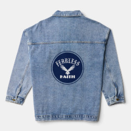 Furchtlos im Glauben — Spirituelle Flügel  Jeansjacke