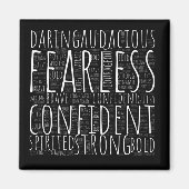 Furchtlos inspirierend magnet (Vorne)