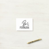 furchtlos post-it klebezettel (Auf Schreibtisch)