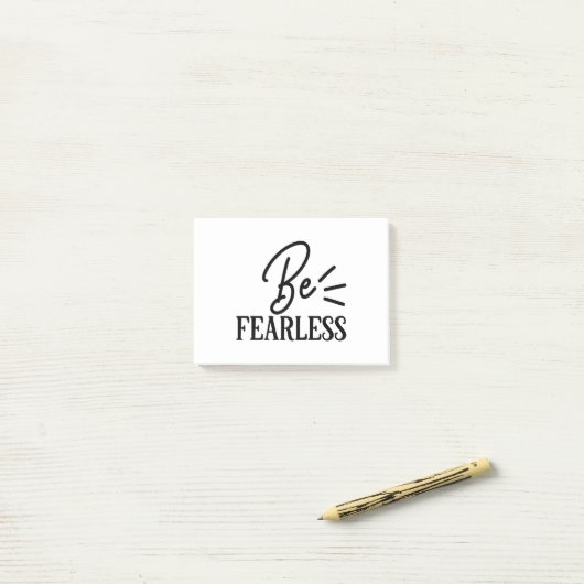 furchtlos post-it klebezettel (Auf Schreibtisch)