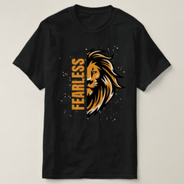 Furchtlos - Schwarz gedruckt T-Shirt