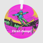 Furchtlos - Snowboarder Ornament (Rückseite)