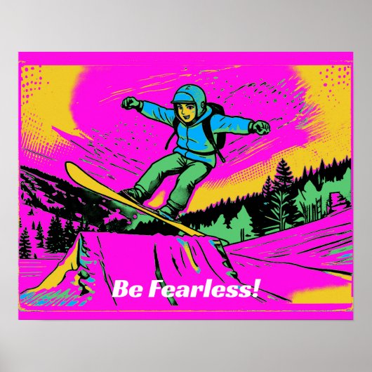 Furchtlos - Snowboarder Poster (Vorne)