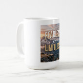 Furchtlos und Grenzenlos Kaffeetasse (Vorderseite Links)