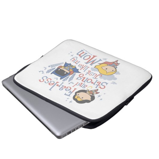 Furchtlos und stark, genau wie meine Mama Laptopschutzhülle (Vorne Knopf)