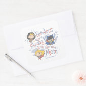 Furchtlos und stark, genau wie meine Mama Quadratischer Aufkleber (Umschlag)