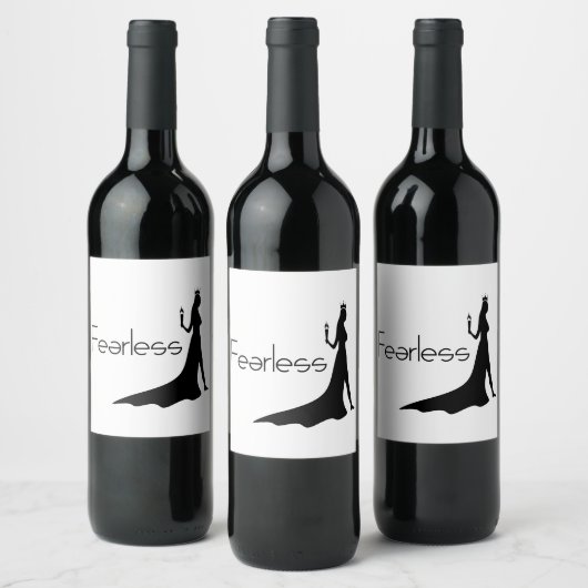 furchtlos weinetikett (Flaschen)