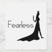 furchtlos weinetikett (Einzelnes Label)