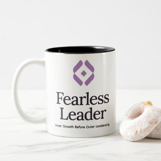 Furchtlos zweifarbige tasse (Mit Donut)