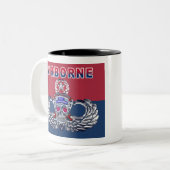 Furchtlose 82. Im Flugzeug Division Zweifarbige Tasse (Vorderseite Links)