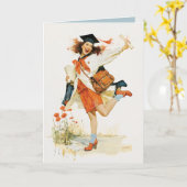 Furchtlose Abschlussfeier Karte (Gelbe Blume)