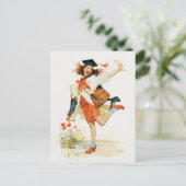 Furchtlose Abschlussfeier Postkarte (Stehend Vorderseite)