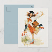 Furchtlose Abschlussfeier Postkarte (Vorne/Hinten)