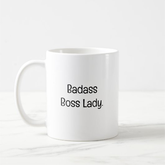 Furchtlose Chefin Kaffeetasse (Links)