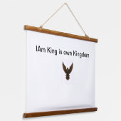 Furchtlose Fliege am Himmel Wandteppich Mit Holzrahmen (Gewinkelt)