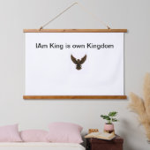 Furchtlose Fliege am Himmel Wandteppich Mit Holzrahmen (Schlafzimmer)