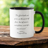 Furchtlose Geistbibel Verse Inspiration Tasse