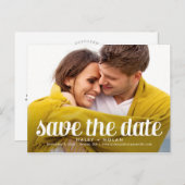Furchtlose Liebe Save the Date Postkarte (Vorne/Hinten)