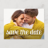 Furchtlose Liebe Save the Date Postkarte (Vorderseite)