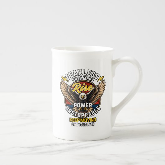 Furchtlose Träumer Adler Tasse (Rechts)
