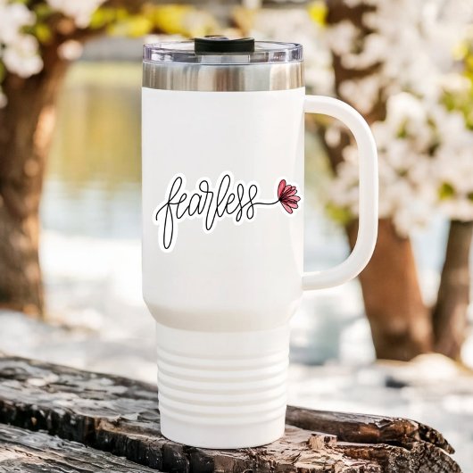 Furchtlose Word-Blume Notebook | Die Aufkleber