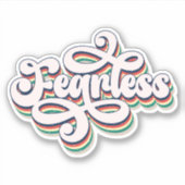 Furchtloser Christlicher Glaube Vinyl Sticker (Vorderseite)