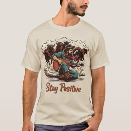 Furchtloser Cowboy: Retro Western Comic Kunst T-Shirt