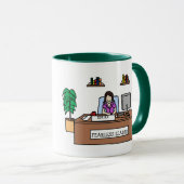 Furchtloser Führer - personalisierte Cartoon-Tasse Tasse (VorderseiteRechts)