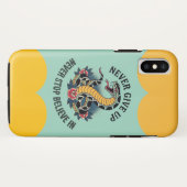 Furchtloser Geist: Kühne Schlange und Rose Kunstwe Case-Mate iPhone Hülle (Rückseite (Horizontal))