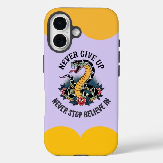 Furchtloser Geist: Kühne Schlange und Rose Kunstwe Case-Mate iPhone Hülle (Rückseite)