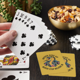 Furchtloser Geist: Kühne Schlange und Rose Kunstwe Spielkarten
