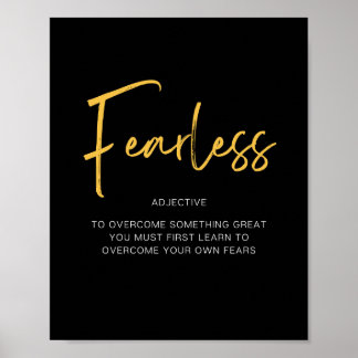 Furchtloser Inspirier Poster