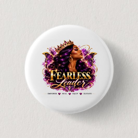 Furchtloser Pin Button (Vorderseite)