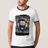 Furchtloser Roar - kühne Löwe T-Shirt (Vorderseite)