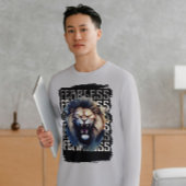 Furchtloser Roar - kühne Löwe Tri-Blend Shirt